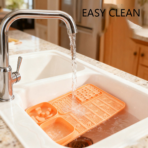 Ciotola Slow Feeder in Silicone con Ventose per <span class=keywords><strong>Cani</strong></span> e Gatti, Tappetino Olfattivo Interattivo per Addestramento e Anti-Noia - Product Image 5