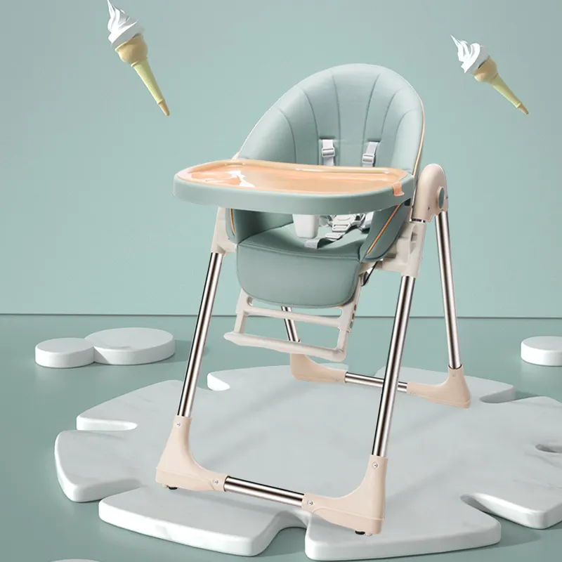 เก้าอี้ทานอาหารสำหรับเด็กแบบพกพา,เก้าอี้ให้อาหารเด็กทารกแฟชั่นแบบถอดแผ่นได้เก้าอี้สูง