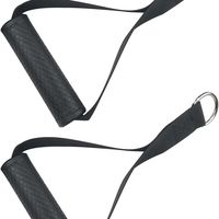 Poignée portable robuste pour machine à câbles, en sangle de nylon résistante, avec anneau en D sans couture, pour exercices triceps en salle de sport