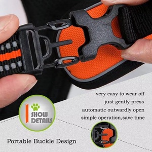 Harnais pour chien souple et réfléchissant, anti-traction, avec poignée et deux attaches pour la laisse, certifié BSCI, marque privée - Product Image 5