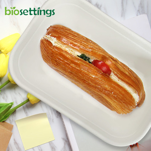 Bandeja de lona desechable, libre de PFAS, para bagazo de caña de azúcar, fabricante de placas - Product Image 6