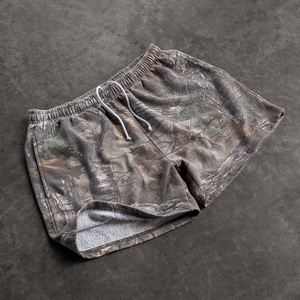 Pantalones Cortos de Algodón Grueso con Cordón Ajustable, Estilo Urbano, Holgados, Vintage, Lavado, Camuflaje, Cargo para Hombre - Product Image 5