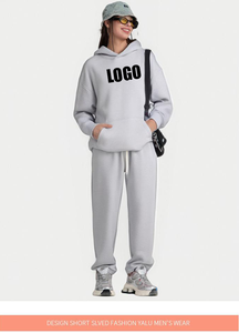 Sweat à capuche unisexe doublé polaire 350 GSM, qualité supérieure, style décontracté urbain, chaud, marque transfrontalière, logo personnalisé - Product Image 3