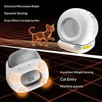 Bac à litière automatique intelligent et écologique pour chat, carré, en ABS, anti-odeurs, autonettoyant, grande capacité 78L, toilette automatique pour chat