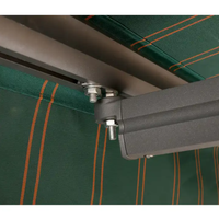 Ty pare-soleil extérieur auvent latéral rétractable automatique/auvent roulant en aluminium auvent de porte Auvent