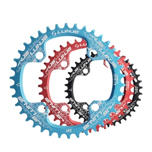 LUNJE круглая узкая широкая Горная велосипед MTB 32T 34T 36T 38T Корона кривошипная система с одной зубчатой пластиной детали 104 BCD - Product Image 1
