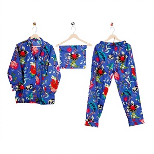 Handmade 100% Cotton Elegant Thermal Kimono <b>Woman</b> Sleepwear 2-Piece Pajama Set Daily Wear Home Dress Autumn <b>Robe</b> - Product Image 1