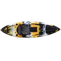 Kayak de Pêche Rotomoulé en LLDPE Rodster Angler à Vendre, Bateau à Rames Sit-on-Top pour la Pêche, le Surf et la Croisière
