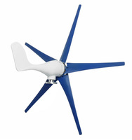 Éolienne horizontale rechargeable 800W avec générateur à 5 pales de contrôle 12V/24V