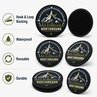 Patch en toile de caoutchouc PVC personnalisé avec logo, fixation auto-agrippante, imperméable, pour fournisseur en gros de patchs