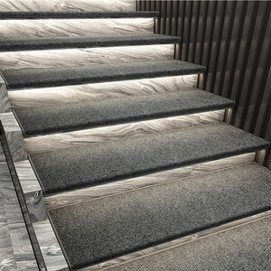 MU fabbrica all'ingrosso moderna scala tappetini in tinta unita semplice autoadesivo tappeto antiscivolo Runner per le <span class=keywords><strong>scale</strong></span> - Product Image 2