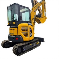 Nouvelle mini-excavatrice hydraulique sur chenilles Komatsu PC35 3.5T d'origine japonaise, disponible pour inspection, avec plusieurs conditions de vente disponibles.