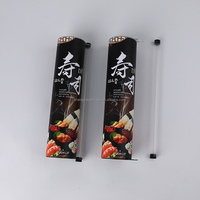 Tube en papier jetable et recyclable pour emballage alimentaire, diamètre personnalisé 51 mm, pour sushis push-up, résistant à l'eau et à la graisse