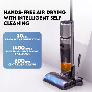 Tự làm sạch không dây ướt khô VAC hộ gia đình sàn máy hút bụi với máy giặt nước ướt khô không chổi than động cơ máy hút bụi sàn - Product Image 4