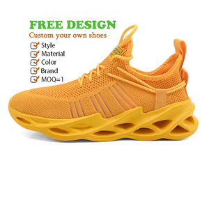 2023 Mới Bán Buôn Giày Nhà Sản Xuất Fly Knit Kích Thước Lớn Đi Bộ Không Trượt Loại Lưỡi Giày Thể Thao Tùy Chỉnh Lưỡi Chạy Giày - Product Image 2