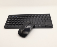 Set Kombo Keyboard dan Mouse Gaming Nirkabel 2.4G Portabel Mini Tahan Air Ergonomis untuk Notebook Laptop PC Desktop Smart