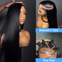 Perruque Lace Frontale 13x6 en Cheveux Indiens Bruts, Perruques Full Lace Front HD Sans Colle en Cheveux Vietnamiens Bruts, Perruque en Cheveux Humains Vierges Brésiliens Lisses ou Bouclés