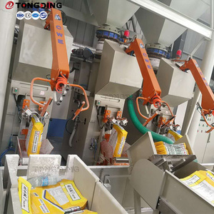Ligne <span class=keywords><strong>de</strong></span> production <span class=keywords><strong>de</strong></span> mortier sec avec robot <span class=keywords><strong>de</strong></span> palettisation, ensachage et empilage entièrement automatiques, solution clé en main - Product Image 4