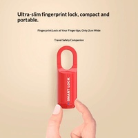 Candado con huella dactilar para equipaje y muebles, recargable por USB, bloqueo inteligente de larga duración, para maleta, mochila, contraseña, antirrobo