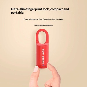 Candado con huella dactilar para equipaje y muebles, recargable por USB, bloqueo inteligente de larga duración, para maleta, mochila, contraseña, antirrobo - Product Image 3