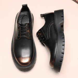 Zapatos Oxford Formales de Vestir para Hombre, con Cordones, Diseño Brogue, Parte Superior de Cuero Sintético a Cuadros, para Bodas, Fiestas y Negocios - Product Image 1