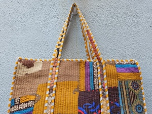 Bolsa de Mano Acolchada de Algodón de Alta Demanda, con Estampado Floral, para el Hombro, para Compras, Supermercado, Estilo Boho, para Viajes, para Mujeres, Uso Diario - Product Image 3