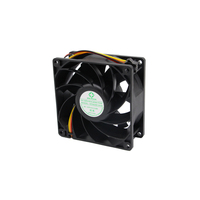 Ventilateur axial sans balais DC à haut débit d'air 92x92x38mm pour rack de serveur, équipement réseau et appareils de communication
