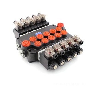 วาล์วโซลินอยด์ควบคุมทิศทาง P80 80 ลิตร/นาที 200 บาร์ เกลียวใน G1/2 แบบหกทาง สำหรับเครื่องจักรก่อสร้าง - Product Image 1