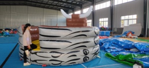 Castillo Inflable Impermeable con Diseño de Lucha de Toros, Trampolín Grande para Saltar, Personalizable para Eventos de Carnaval y Festivales al Aire Libre - Product Image 4