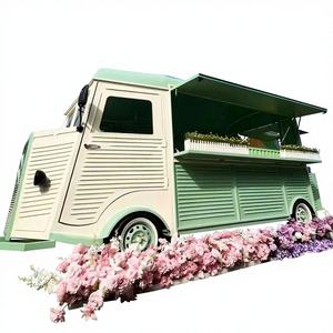 Remolque de Comida Móvil con Estructura de Acero Inoxidable y Lámina Galvanizada, Carrito de Comida, Camión de Comida para Dulces - Product Image 1