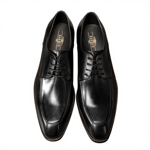 Chaussures Derby en cuir à lacets, style coréen, bout carré, antidérapantes, pour tenue professionnelle - Product Image 2