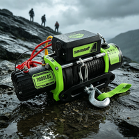 Treuil électrique portable tout-terrain OEM 11000LBS en métal 12V/24V 11000LB 5.8HP pour véhicules électriques