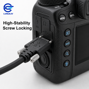 Lungkay สายชาร์จ <span class=keywords><strong>USB</strong></span>-A กับ <span class=keywords><strong>Micro</strong></span> <span class=keywords><strong>USB</strong></span> พร้อมสกรูล็อก M2 5Gbps สายโอนเร็ว Usb3สายไมโคร B 0 - Product Image 4