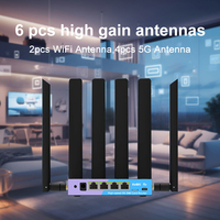 DDP a EE. UU. Router KuWFi de 4 puertos Gigabit con chip 5G AX3000 SDX55, módem 5G metálico desbloqueado para solución de cobertura en todo el hogar