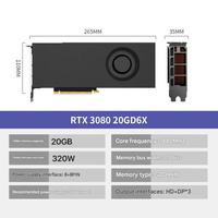 Carte graphique serveur RTX3080 GPU 20 Go Single Turbo Édition Publique, version modifiée Magic, puissance de calcul pour dessin IA et modèles volumineux