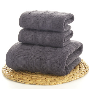 4 Pcs <strong>Set</strong> 100% Natural Cotton Hand <strong>Towel</strong> Bath <strong>Towel</strong> <strong>Bale</strong> Woven Technics New Brown Color - Product Image 4