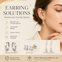 SS-E-001 Boucles d'oreilles en forme de larme en acier inoxydable 316L plaqué or PVD, logo personnalisé, fabrication professionnelle OEM ODM, style minimaliste pour femmes