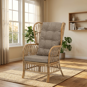 Silla Kimberly Silla de ratán hecha a mano para jardín al aire libre Sala de estar Muebles elegantes Durable para hotel o villa - Product Image 3