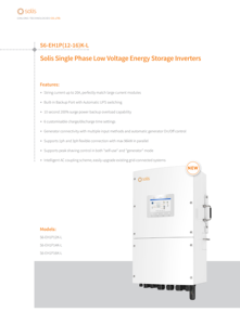 Solis 230V lai năng lượng mặt trời biến tần 3KW 3000 Wát 4Kw 5KW 6KW 6 KW 6000 Wát cho dân cư năng lượng mặt trời hệ thống năng lượng - Product Image 4