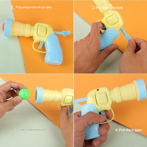 Vente chaude Pistolet à jouet en plastique Balle de tennis de table élastique Pistolet amusant créatif et original pour <span class=keywords><strong>animaux</strong></span> de compagnie - Product Image 2
