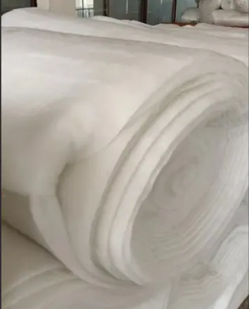 Factory Customs Thickness Supply White Air Filter Non-woven Padding Polyester Quilt Wadding Filling cfr1633