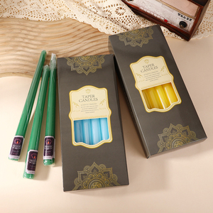 12 Uds. De velas sin perfume, decoración de fiesta de Hanukkah, decoración mágica colorida, juego de velas de pilar de cera de parafina para brujería - Product Image 3