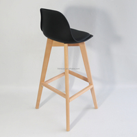 Tabouret de bar tulipe en bois pour enfants sans accoudoirs pour chambre commerciale et familiale moderne