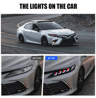 Phare en gros d'usine Dk Motion pour Toyota Camry 2018-2024 LE SE XLE XSE TRD Sedan Animation Phare de démarrage
