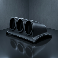 Boîtier triple pour jauge de tableau de bord imprimé en 3D FDM en ABS, prototype de vérification R&D automobile, personnalisé OEM