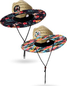 Sombrero de Paja de Alta Calidad 2026 con Logotipo Personalizado para Verano, Protección Solar, Salvavidas, Pesca, Playa, Surf, con Estampado y Base de Paja - Product Image 2