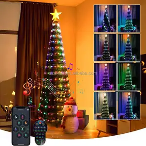 collapsible christmas tree with lights bendable pull up app control twinkly smart christmas tree lights