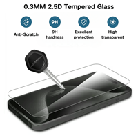 Film de protection d'écran en verre trempé Ultra mince 2.5D 9H de haute qualité pour iPhone 17 16 15 14 Plus 13 12 11 Pro Max