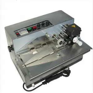 Mijn-380 Semi-Automatische Plastic Zak Codering Machine Breed Type Vaste Inkt Roller Elektrische Drukmachine