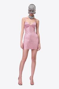 Top Quality Celebrity Shining nappa con scollo a v paillettes perline Runway MINI abito da sera da sera - Product Image 5